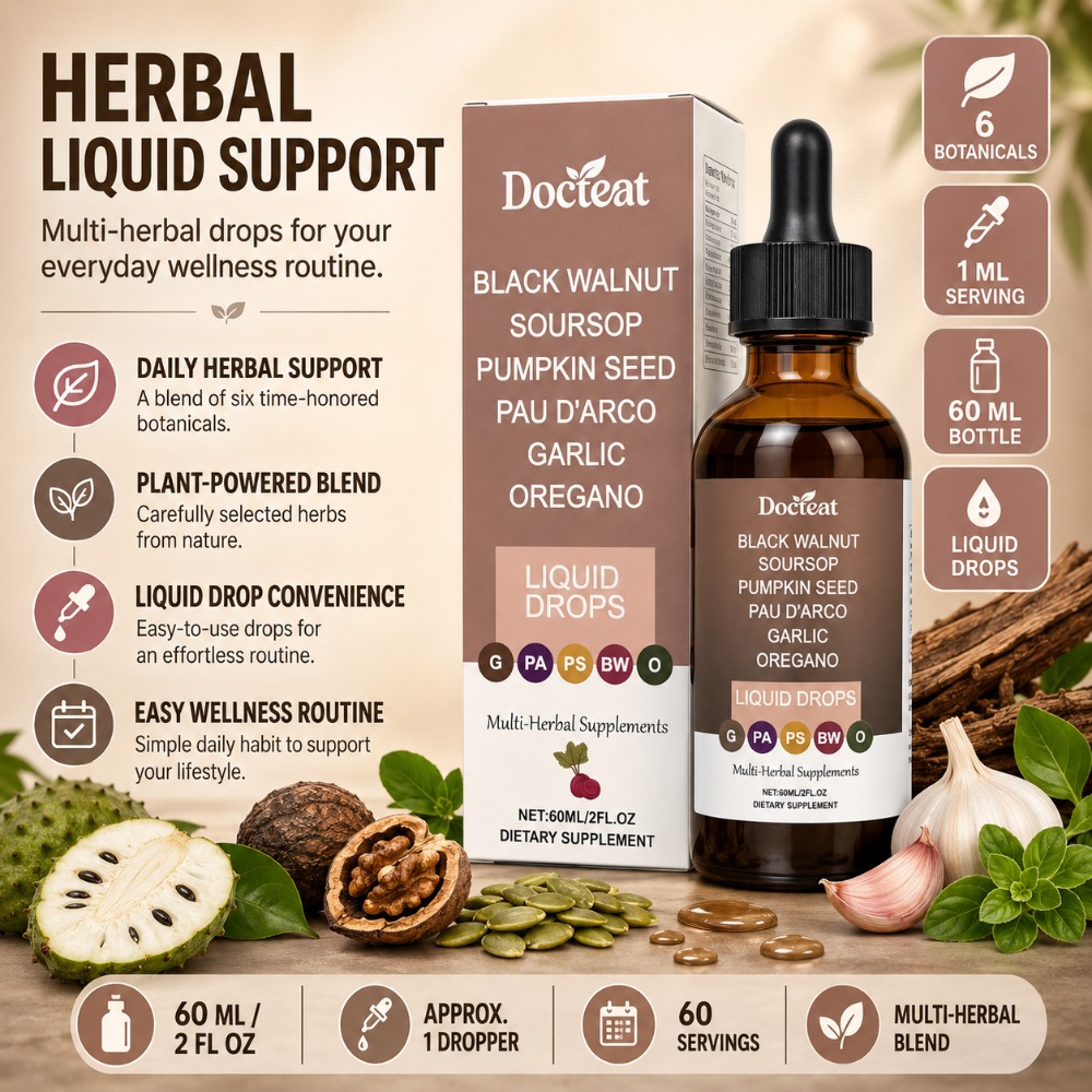 Herbal Wellness Liquid - دوكتيت قطرات سائلة من الجوز الأسود
