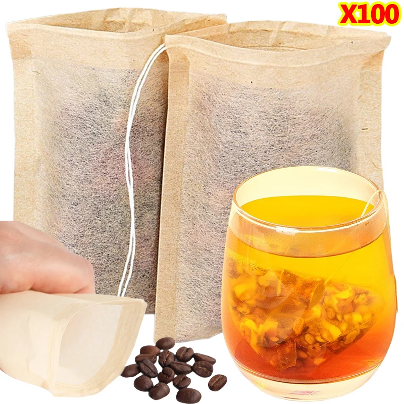 Herbal Wellness Products - 100 قطعة أكياس الشاي مع فلتر