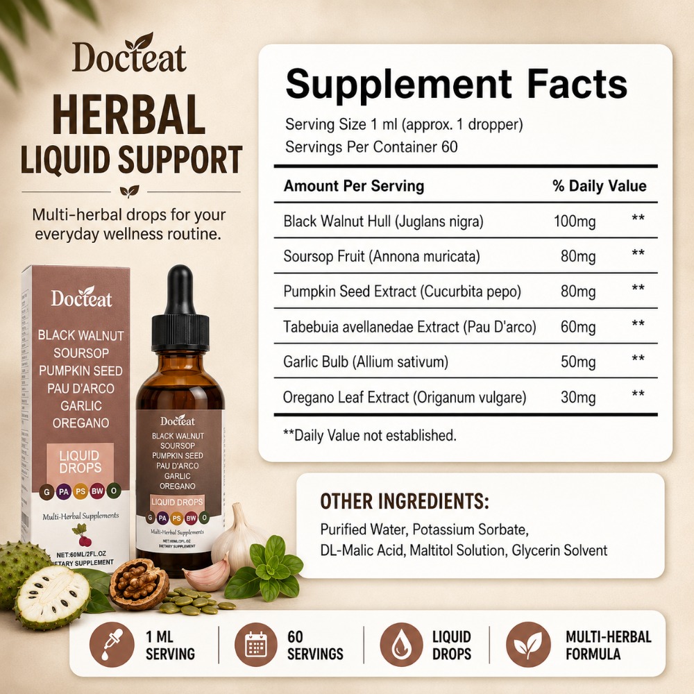 دوكتيت قطرات سائلة من الجوز ال - مراجعة Herbal Wellness Liquid وسعره