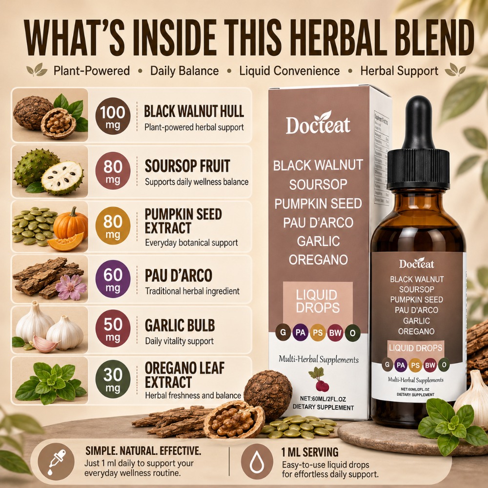 دوكتيت قطرات سائلة من الجوز ال - مراجعة Herbal Wellness Liquid وسعره