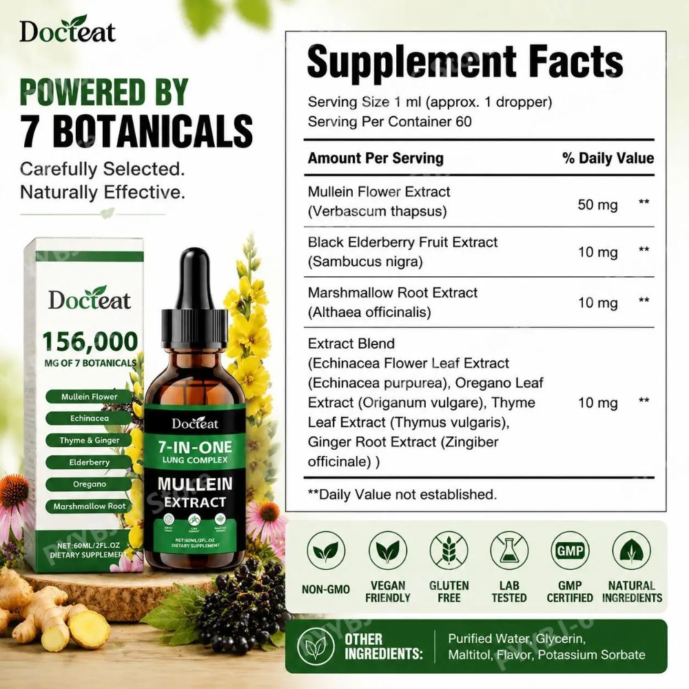 دوكتيت 7 في 1 قطرات خلاصة نبات - مراجعة Herbal Wellness Liquid وسعره