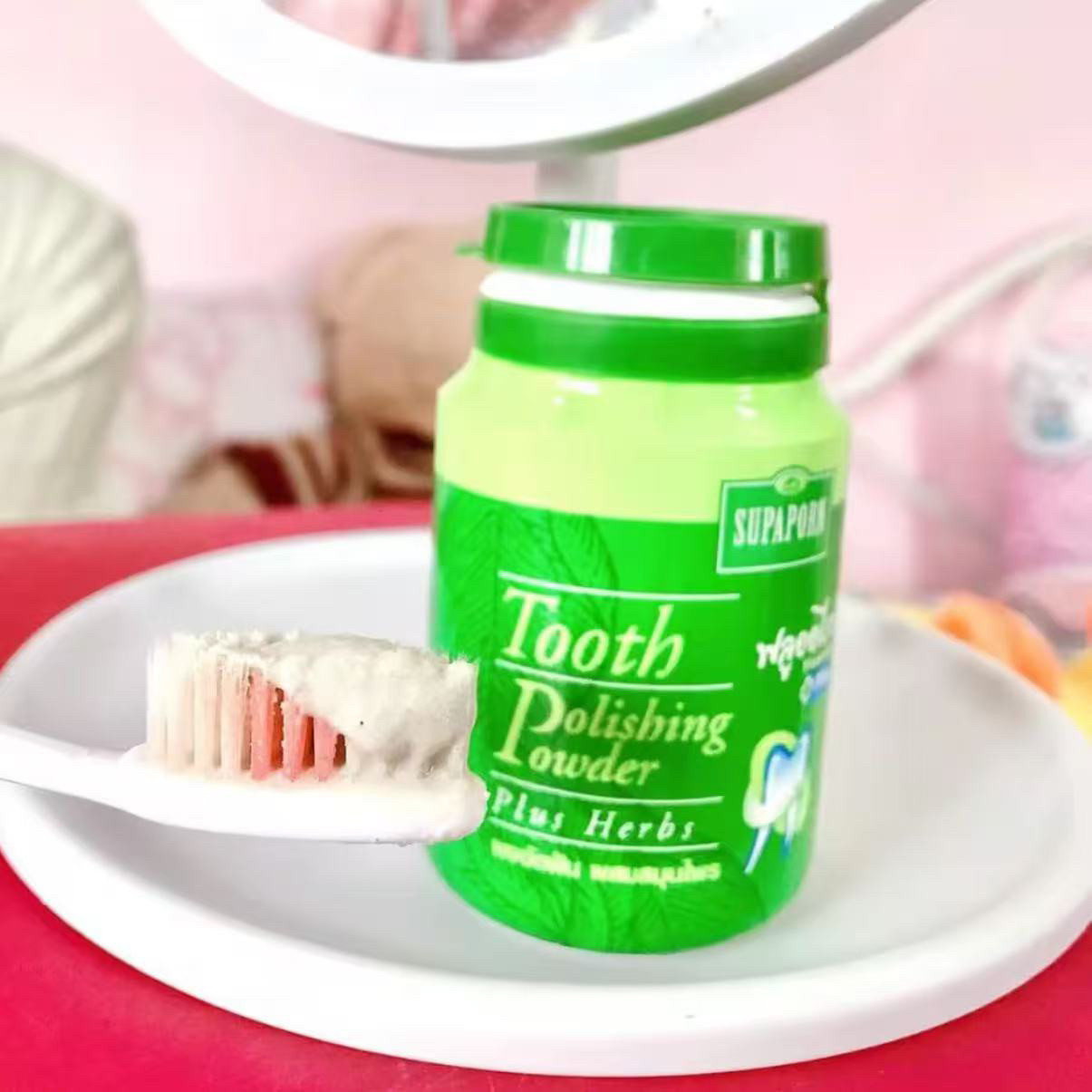 مسحوق أسنان عشبي تايلندي من سو - مراجعة Herbal Wellness Products وسعره