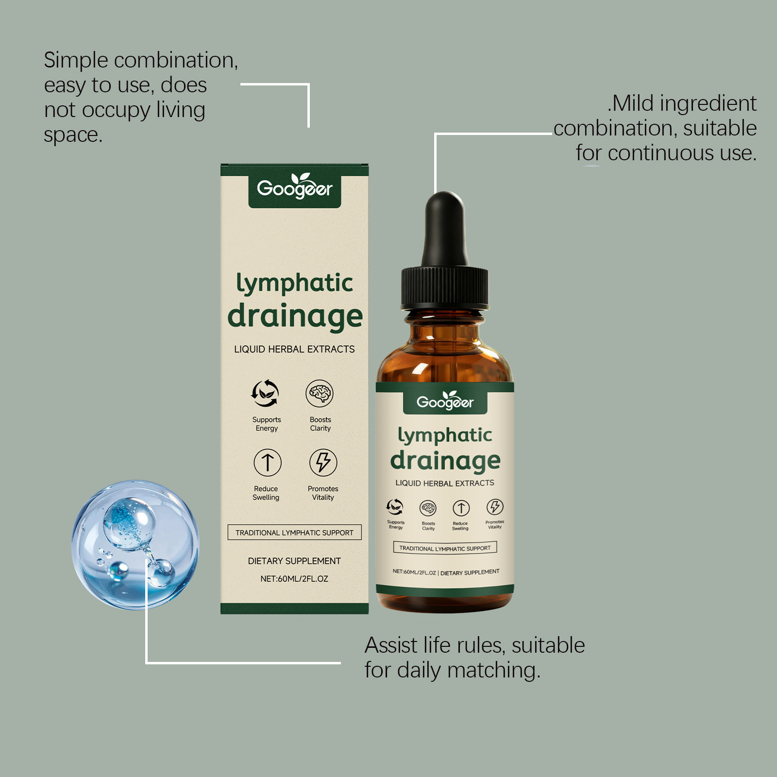 قطرات التصريف اللمفاوي 11 في 1 - مراجعة Herbal Wellness Liquid وسعره